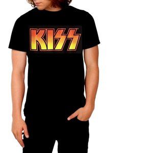 KISS Band Logo metal rock Official cotton T-Shirt XL NWT